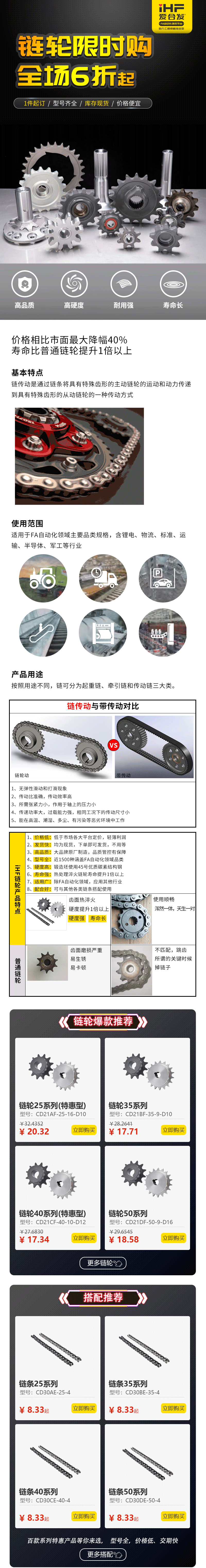 特惠現(xiàn)貨：愛合發(fā)鏈輪鏈條省錢耐用！
