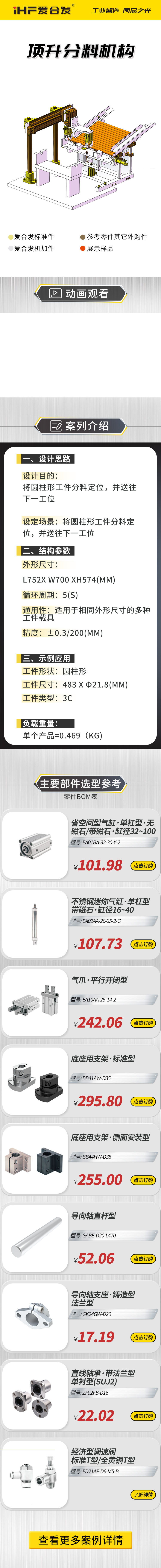 愛合發(fā)案例剖析：頂升分料機構！